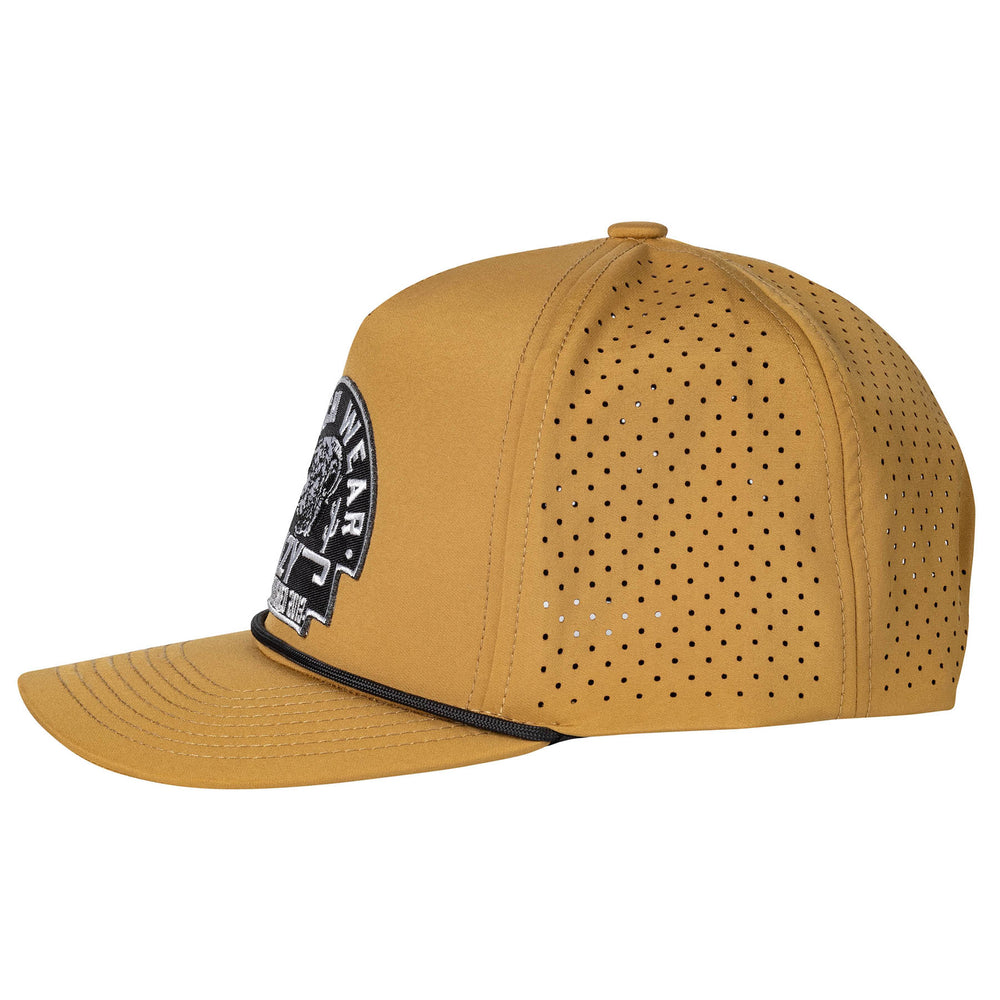 
                      
                        Lazy J Ranch Mustard Black Arrowhead Mid Profile Performance Trucker Hat
                      
                    