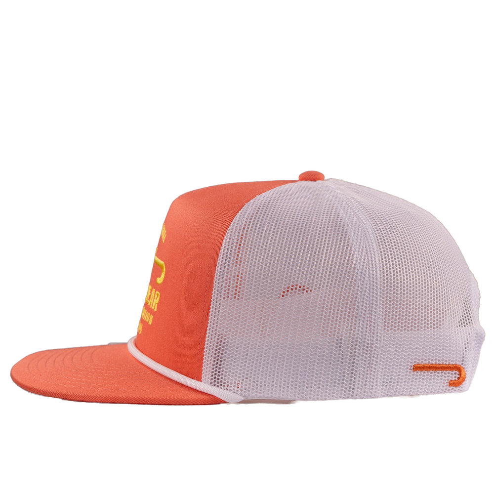 
                  
                    Lazy J Ranch Coral & White Untroubled Classic Rope Trucker Hat-CORALWHT4-UNTRBLD-YEL
                  
                