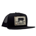 Lazy J Black Iron Hide High Profile Trucker Hat