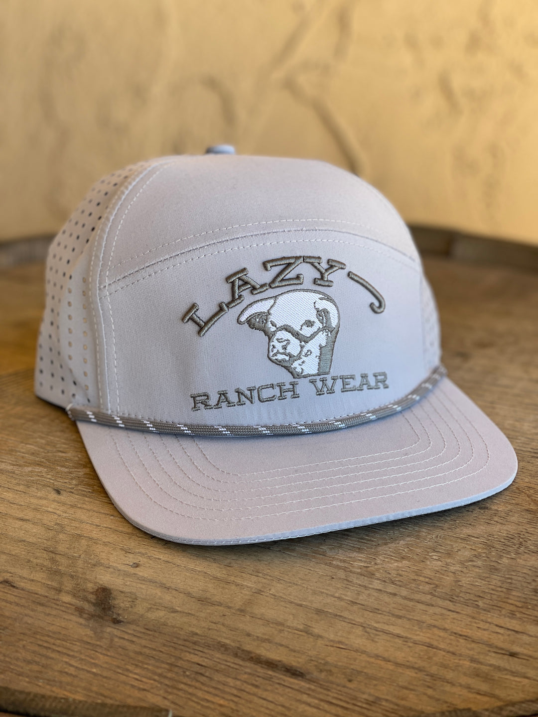Lazy J Ranch Wear Grey & Grey 4" Performance Cap
