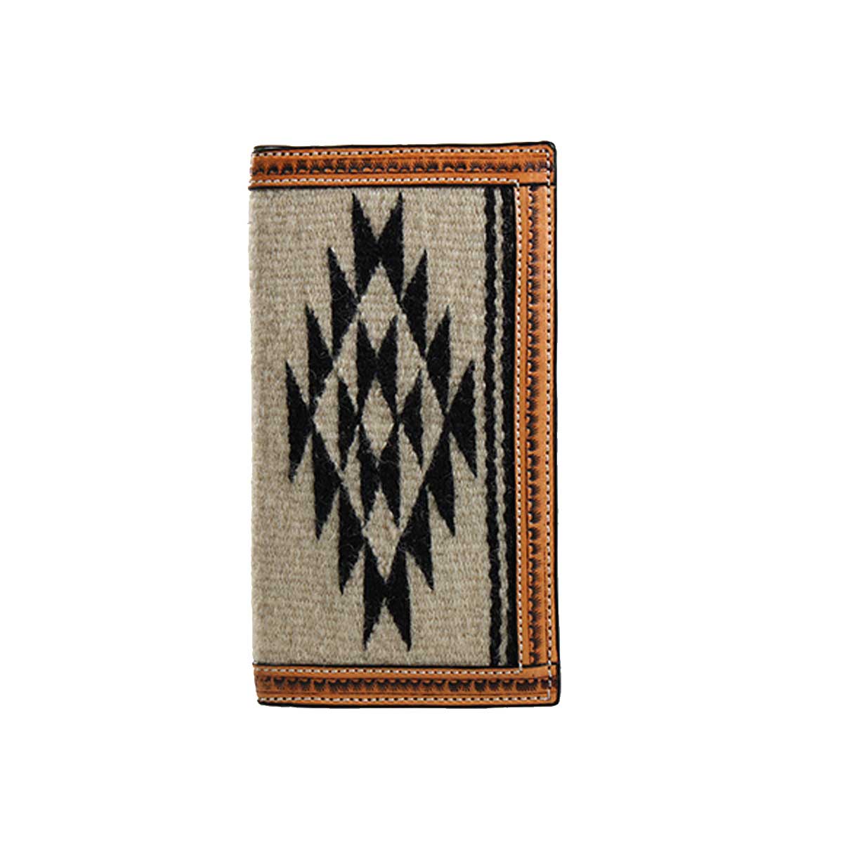 3D Belt Co Men's Aztec Wool Rodeo Wallet - Natural Tan