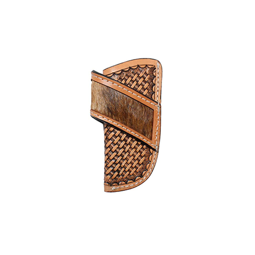 3D Belt Co Leather Basketweave Knife Sheath - Tan