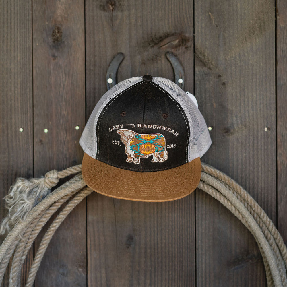 
                  
                    Lazy J Ranch Brown & Tan Apache Hereford Bull Classic Five Panel Trucker Hat-BRNPTY4LJAPACHE
                  
                