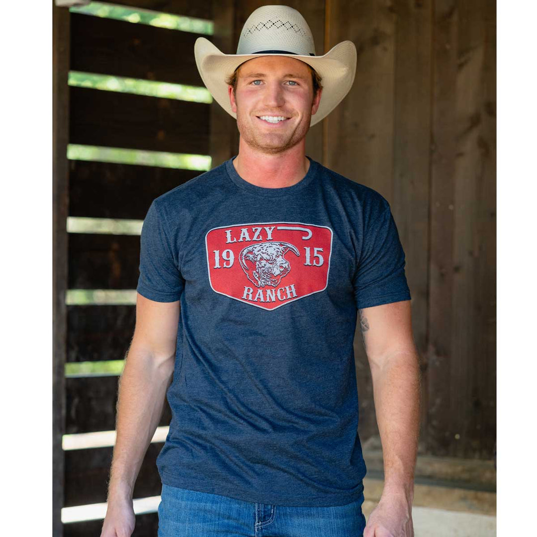 Lazy J Ranch Wear Red Ranch Elevation Short Sleeve T-Shirt - Red