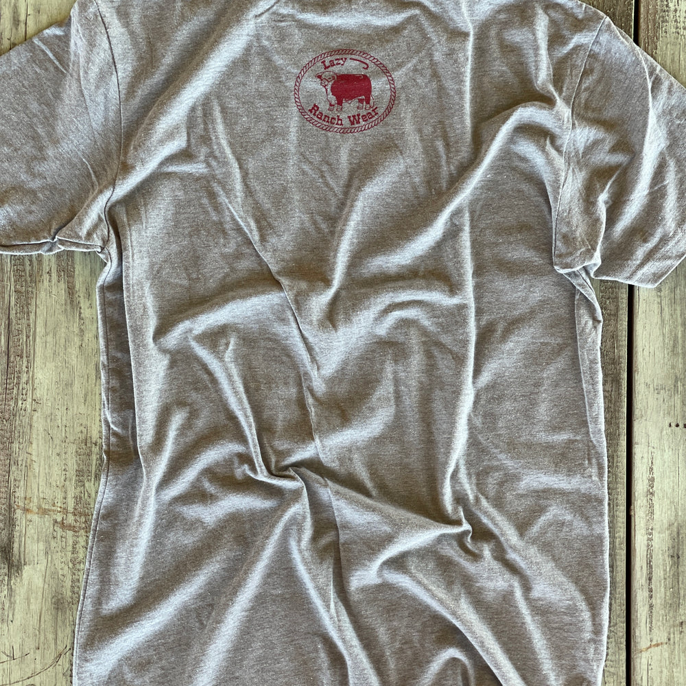 
                  
                    Lazy J Ranch Santa Fe Aztec T-Shirt - Light Grey-
                  
                