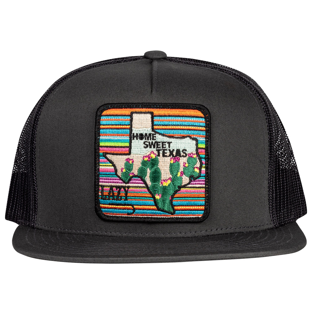 
                      
                        Lazy J Ranch Grey & Black Home Sweet Texas Classic Five Panel Trucker Hat
                      
                    