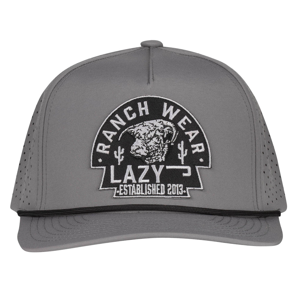 
                  
                    Lazy J Ranch Hydro Graphite Grey Black Arrowhead Classic Performance Rope Trucker Hat-Lazy J Ranch Wear
                  
                