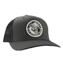 Lazy J Ranch Grey Mid Profile Trucker Hat - Multiple Patches-GRYGRY1-PB
