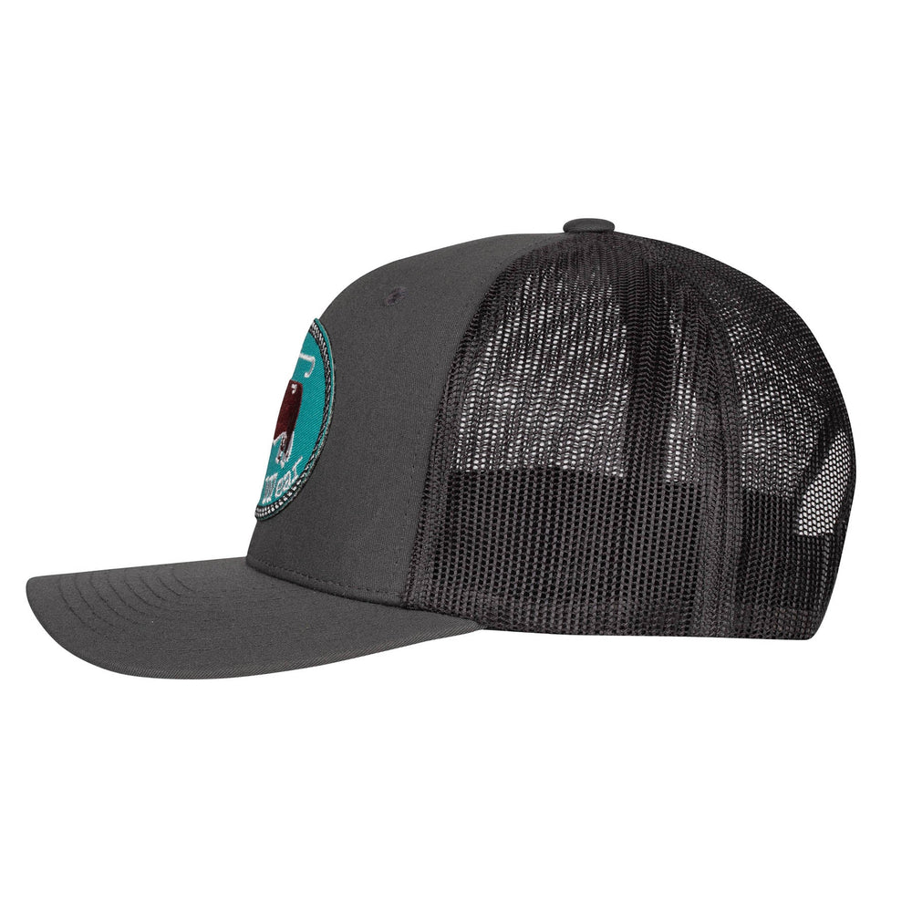
                  
                    Lazy J Ranch Charcoal Grey Original Buckle Mid Profile Trucker Hat-Lazy J Ranch Wear
                  
                