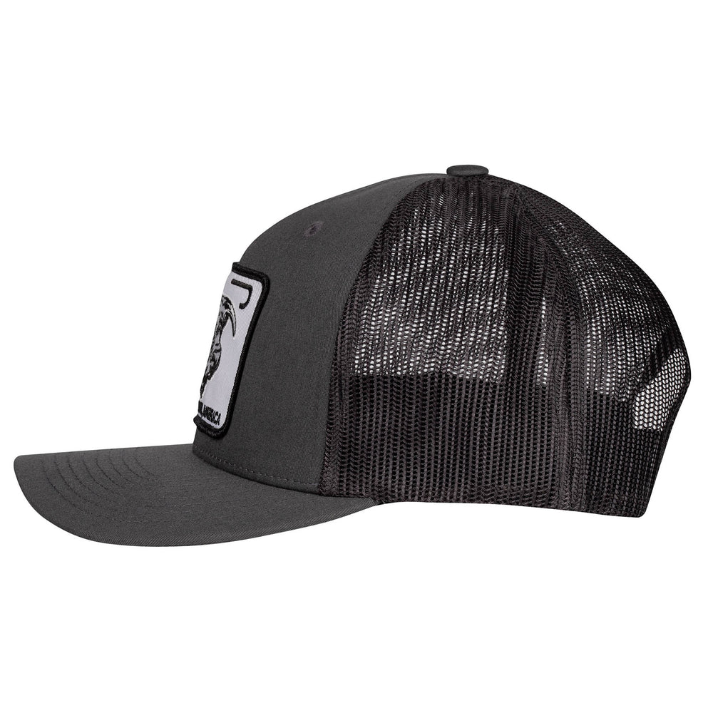 
                      
                        Lazy J Ranch Dark Grey Willow Cattle Headquarters Mid Profile Trucker Hat
                      
                    