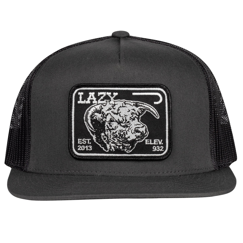 
                      
                        Lazy J Ranch Grey Elevation Hereford Classic Five Panel Trucker Hat
                      
                    