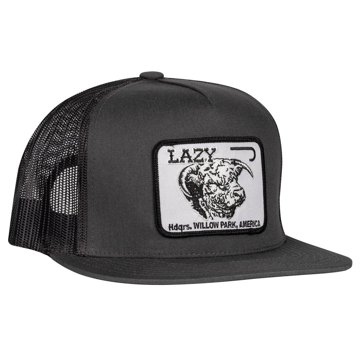 Lazy J Ranch Grey Willow Cattle Headquarters Classic Five Panel Trucker Hat