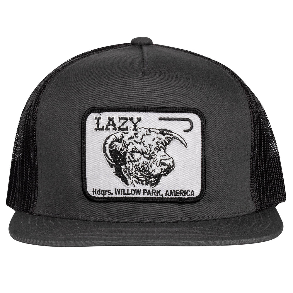 
                      
                        Lazy J Ranch Grey Cattle Headquarters Classic Five Panel Trucker Hat
                      
                    