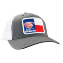 Lazy J Ranch Grey & White Mid Profile Trucker Hat - Multiple Patches-GRYWHT1-TXELV