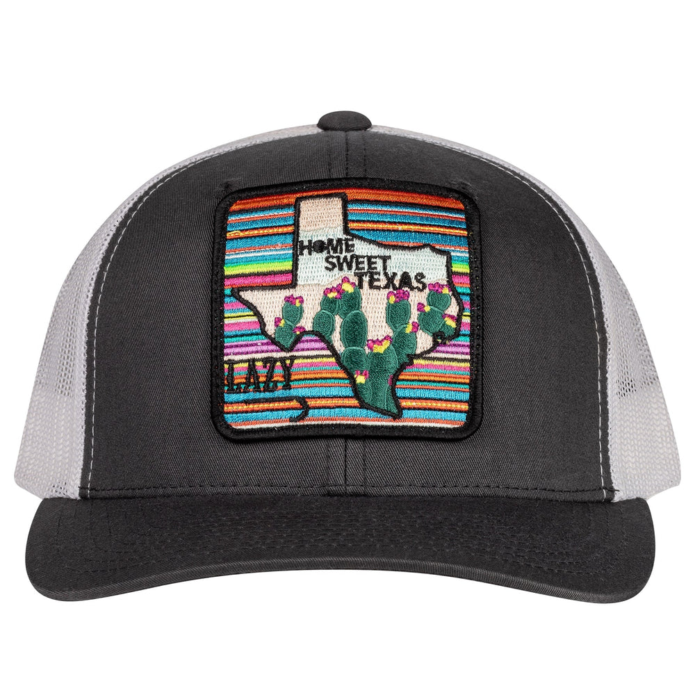 
                  
                    Lazy J Ranch Charcoal Grey & White Home Sweet Texas Mid Profile Trucker Hat-Lazy J Ranch Wear
                  
                