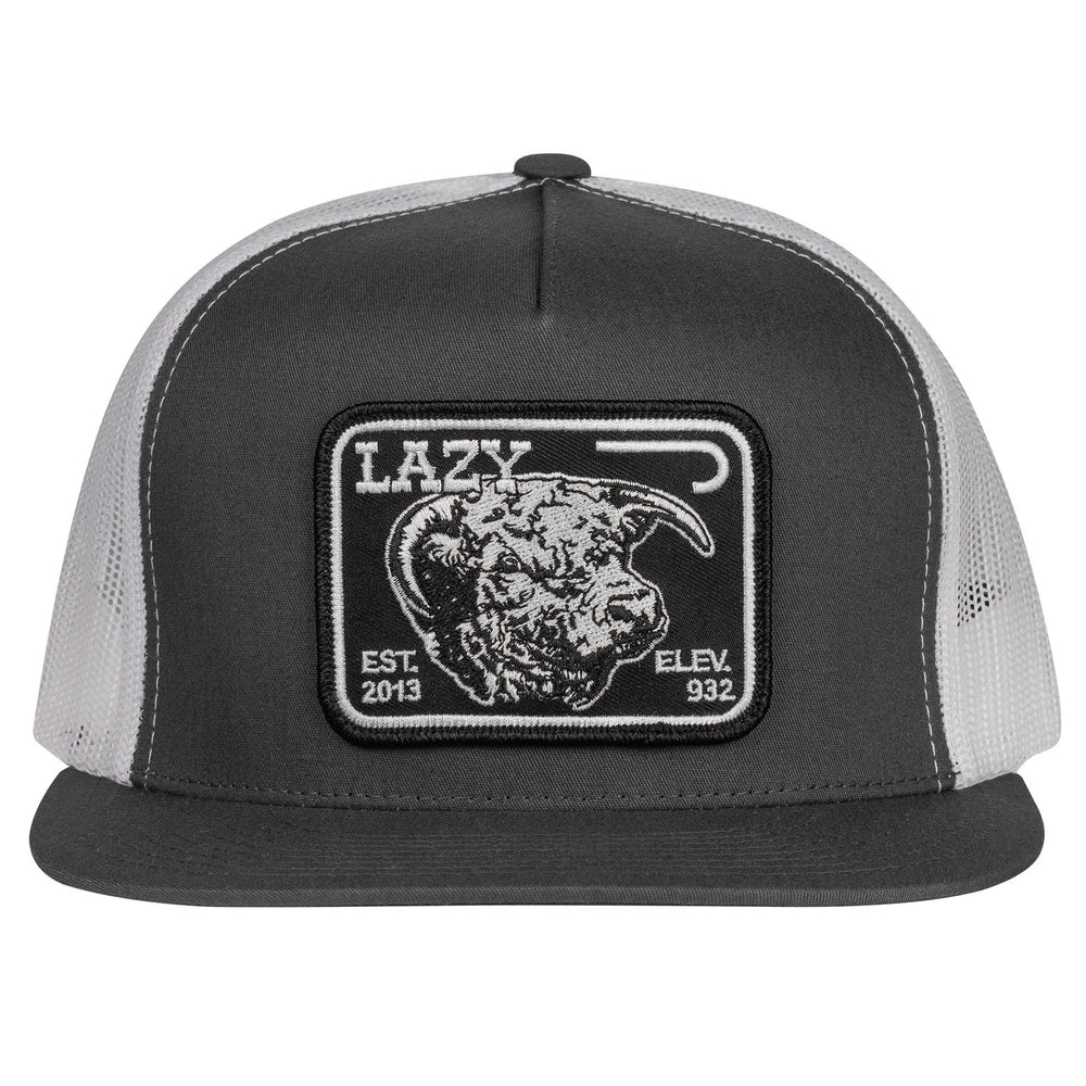 
                      
                        Lazy J Ranch Dark Grey & White Black Elevation Classic Five Panel Trucker Hat
                      
                    