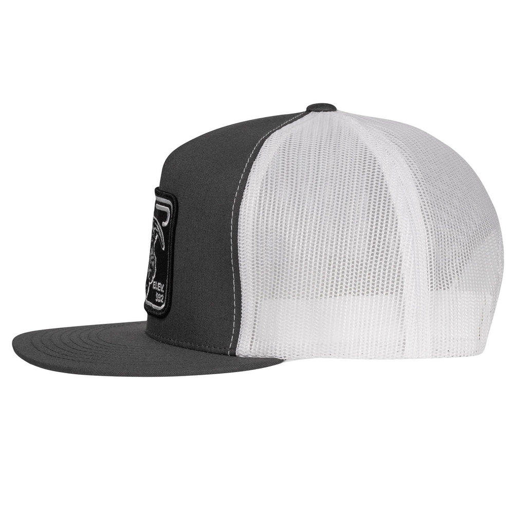 
                  
                    Lazy J Ranch Charcoal Grey & White Black Elevation Classic Five Panel Trucker Hat-Lazy J Ranch Wear
                  
                