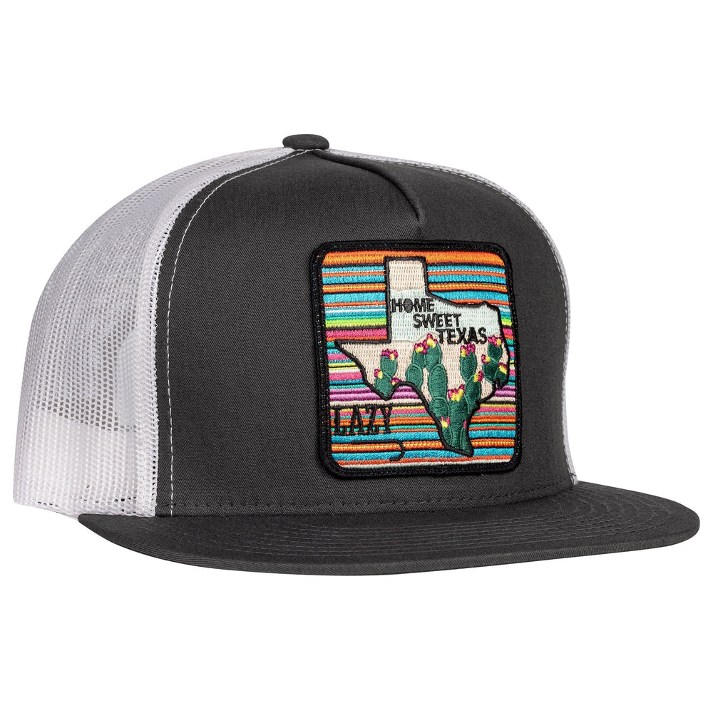 
                  
                    Lazy J Ranch Dark Grey & White Home Sweet Texas Classic Five Panel Trucker Hat-GRYWHT4HST
                  
                