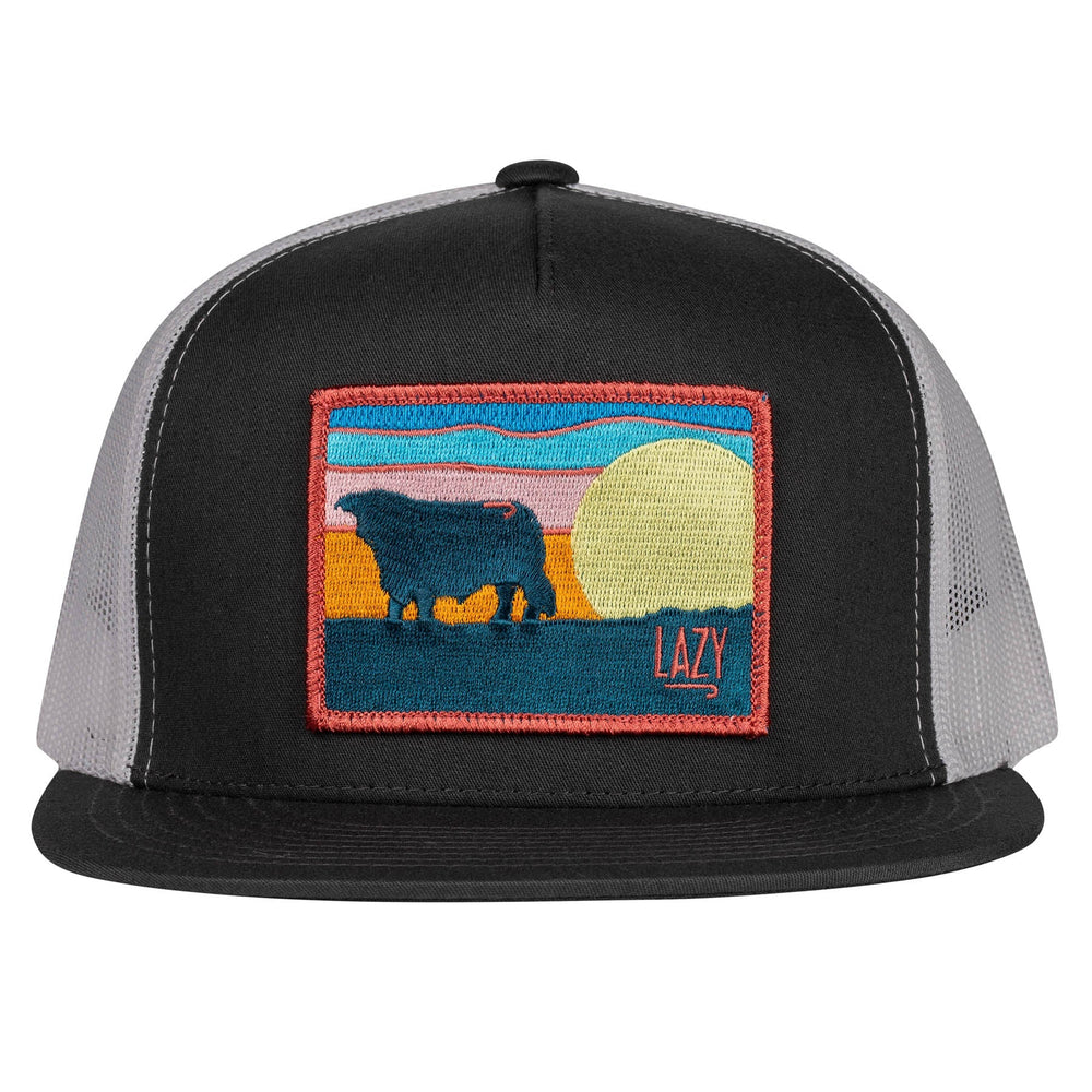 
                  
                    Lazy J Ranch Charcoal Grey & White Hereford Sky Classic Five Panel Trucker Hat-Lazy J Ranch Wear
                  
                