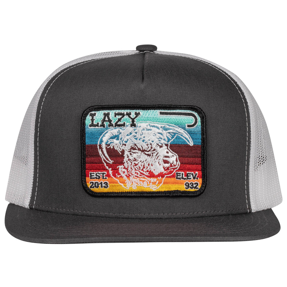 
                      
                        Lazy J Ranch Grey & White Serape Elevation Classic Five Panel Trucker Hat
                      
                    