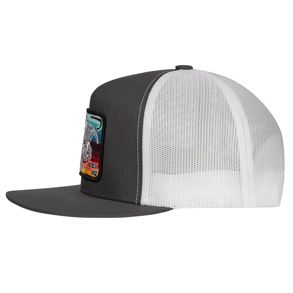 
                  
                    Lazy J Ranch Charcoal Grey & White Serape Elevation Classic Five Panel Trucker Hat-Lazy J Ranch Wear
                  
                