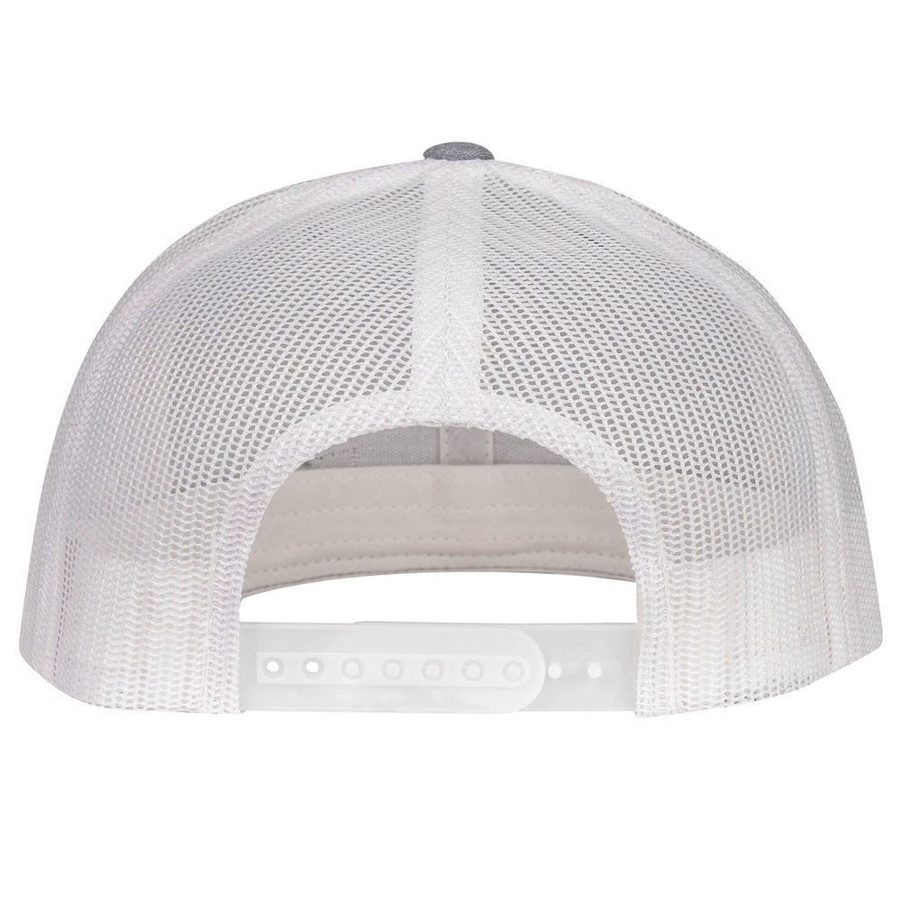 
                  
                    Lazy J Ranch Heather Grey & White Turquoise Arrowhead Mid Profile Trucker Hat-Lazy J Ranch Wear
                  
                