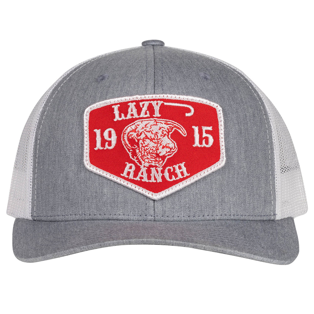 
                      
                        Lazy J Ranch Heather & White Red Ranch Mid Profile Trucker Hat
                      
                    