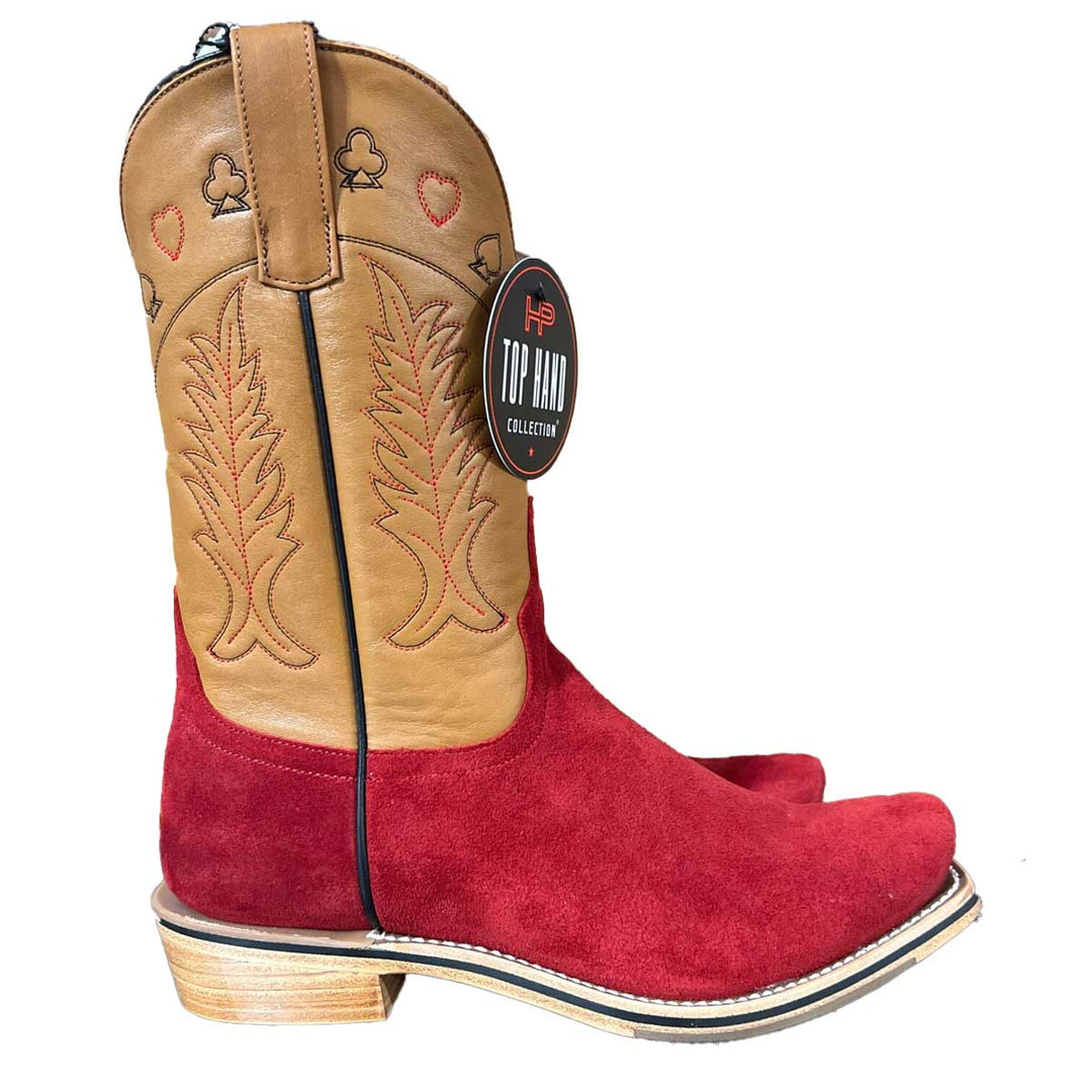 Horse Power Men's Top Hand High Noon Red Suede Boots
