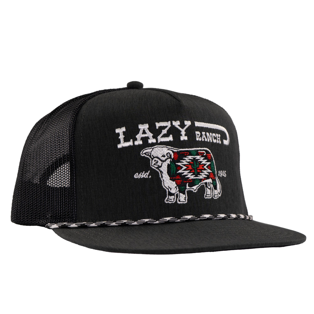 
                  
                    Lazy J Ranch Heather Black White Alpine Classic Rope Trucker Hat-HTHRBLK4-ALP-WHT
                  
                