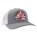 Lazy J Ranch Heather Grey & White Mid Profile Trucker Hat - Multiple Patches-HTHWHT1-RAH