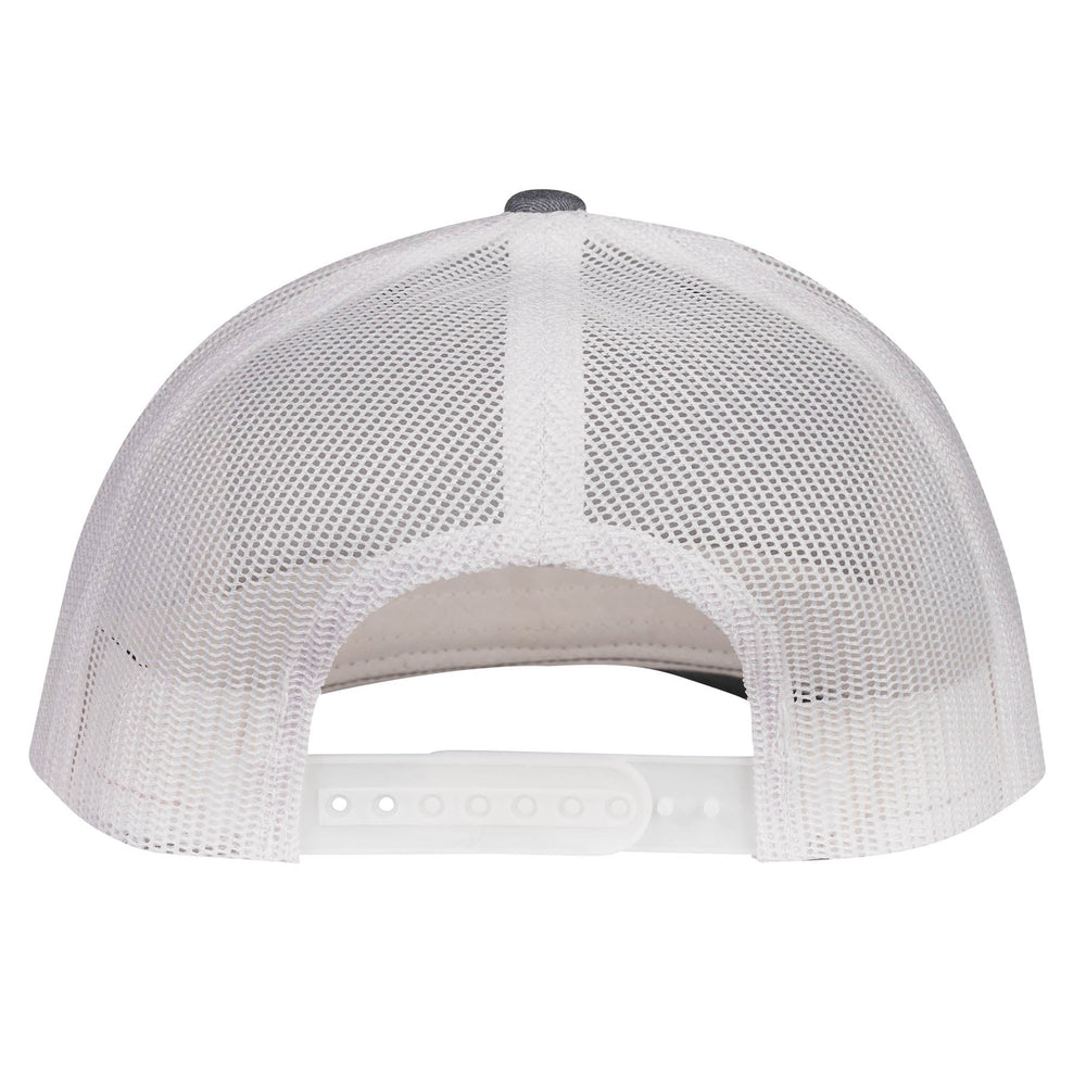 
                  
                    Lazy J Ranch Heather Grey & White Red America's Best Brand Mid Profile Trucker Hat-Lazy J Ranch Wear
                  
                