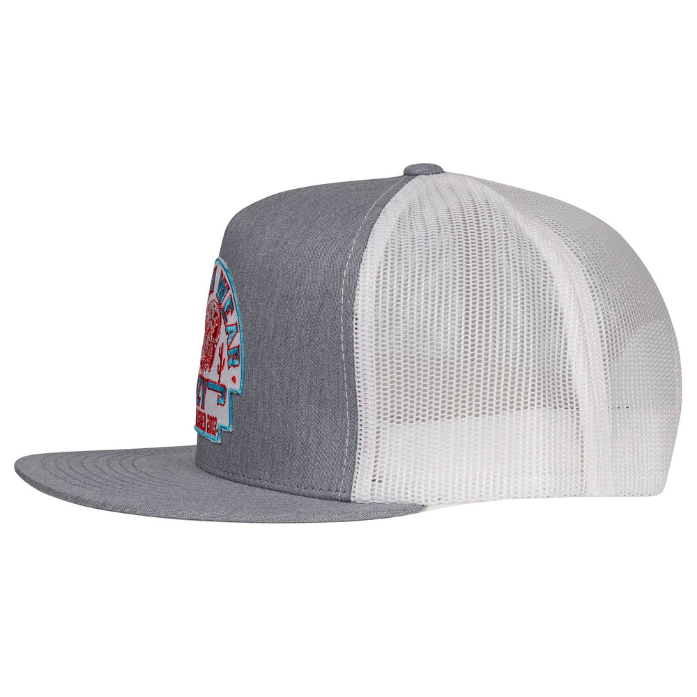 
                  
                    Lazy J Ranch Heather Grey & White Turquoise Arrowhead Classic Five Panel Trucker Hat-Lazy J Ranch Wear
                  
                