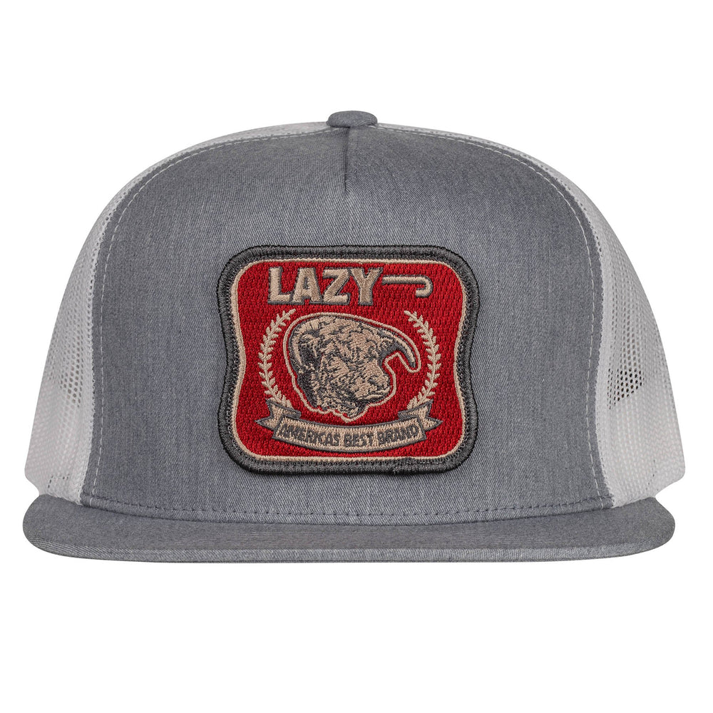 
                      
                        Lazy J Ranch Wear Heather Grey & White 4" America's Best Patch Cap
                      
                    