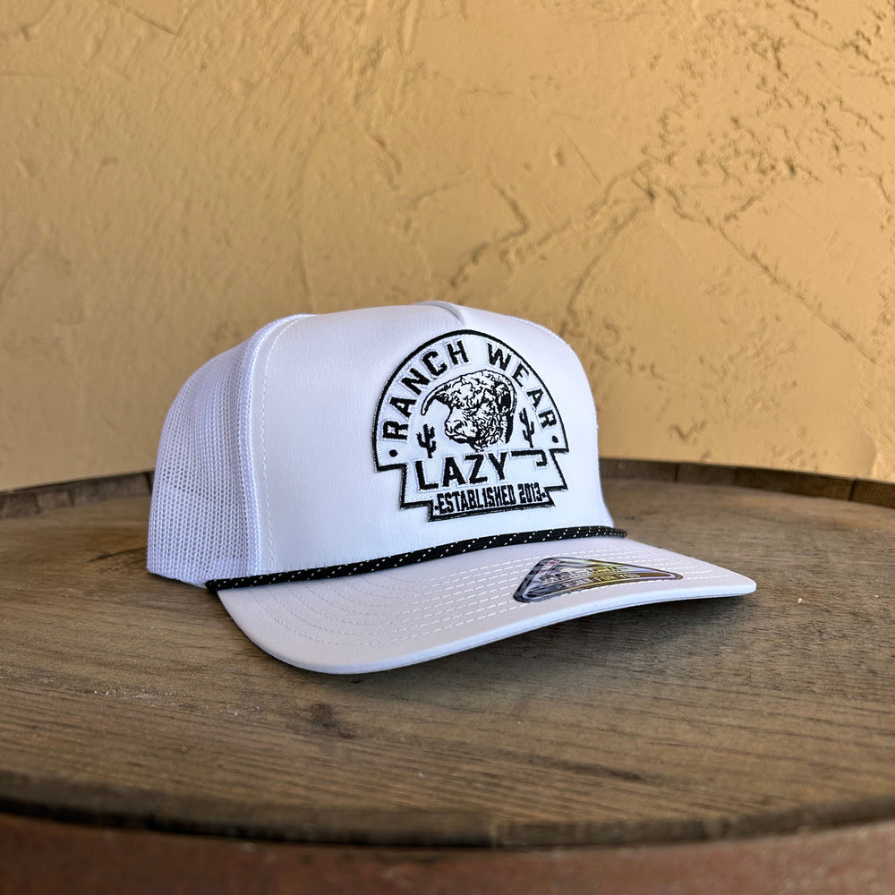 
                      
                        Lazy J Ranch White Arrowhead Performance Mid Profile Trucker Hat
                      
                    