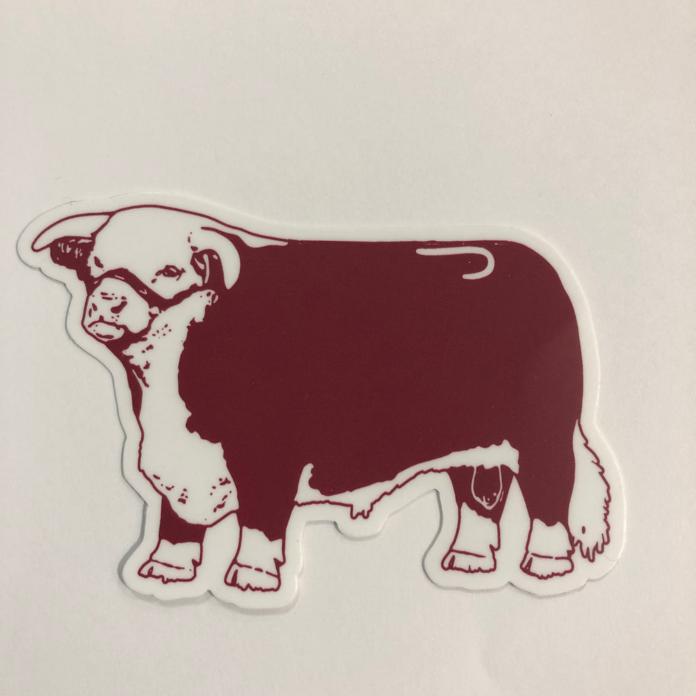 Lazy J Ranch Wear Small Hereford Jughead Sticker