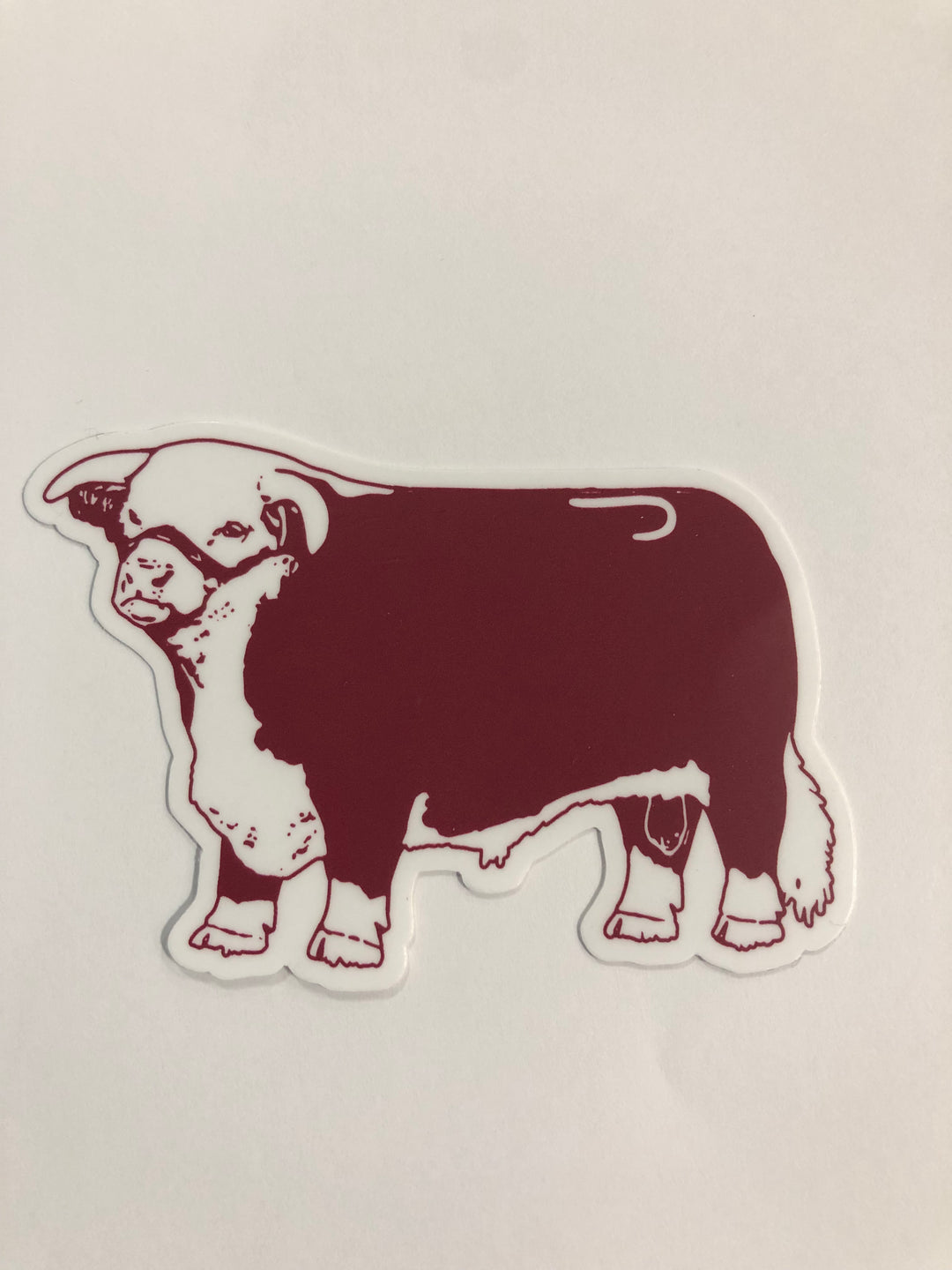 Lazy J Ranch Wear Small Hereford Jughead Sticker