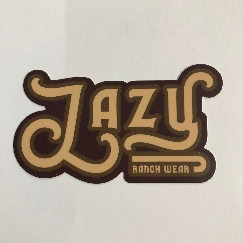 Lazy J Ranch Wear Lazy Scroll Sticker