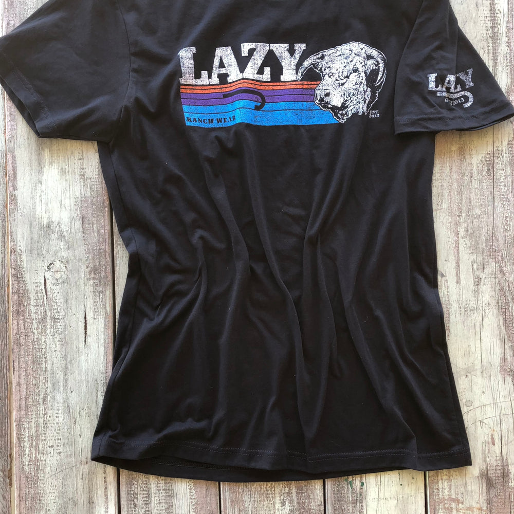 
                      
                        Lazy J Ranch Sunset Short Sleeve T-Shirt - Black
                      
                    