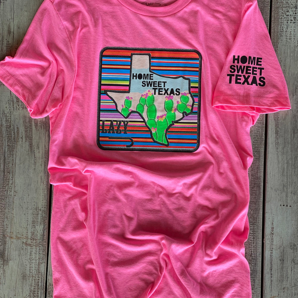 
                  
                    Lazy J Ranch Home Sweet Texas T-Shirt - Pink-
                  
                