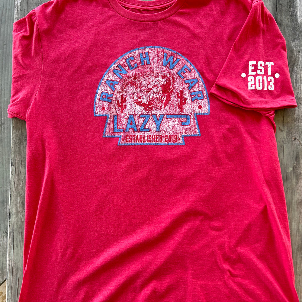 
                      
                        Lazy J Ranch TRW Arrowhead T-Shirt - Heather Red
                      
                    