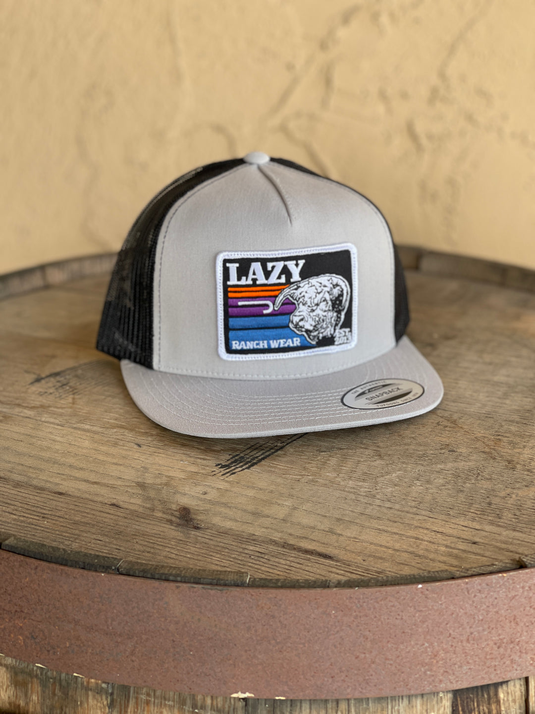 Lazy J Ranch Wear Silver & Black 4" Sunset Bull Cap