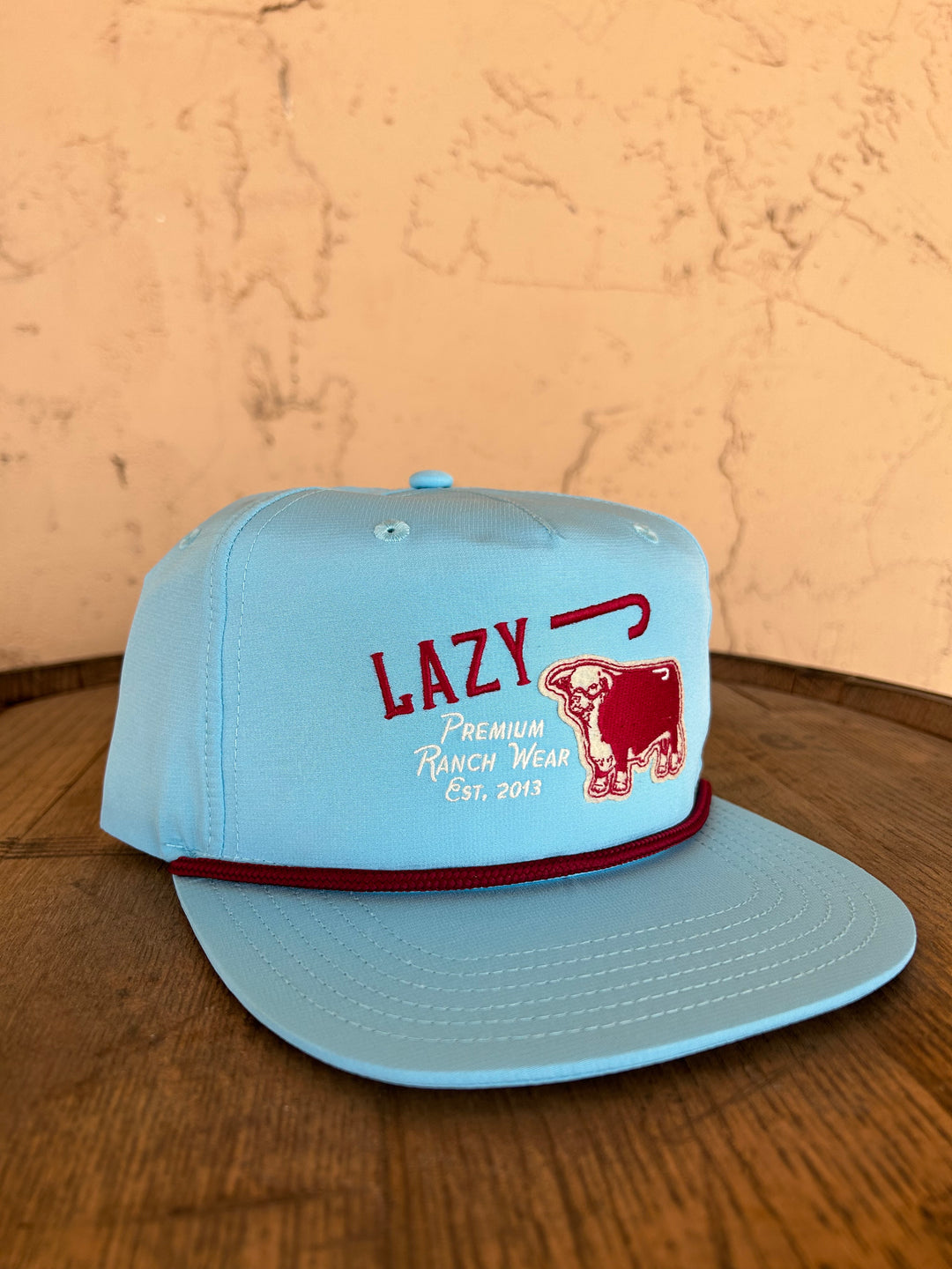 Lazy J Ranch Wear Carolina Blue & Carolina Blue 4" Premium Ranch Rope Cap