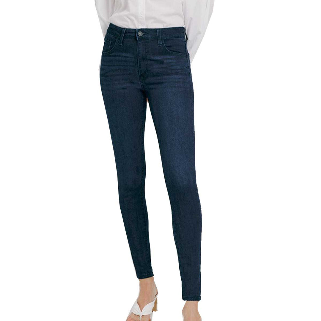 KanCan Women's High Rise Super Skinny Jeans - Super Dark
