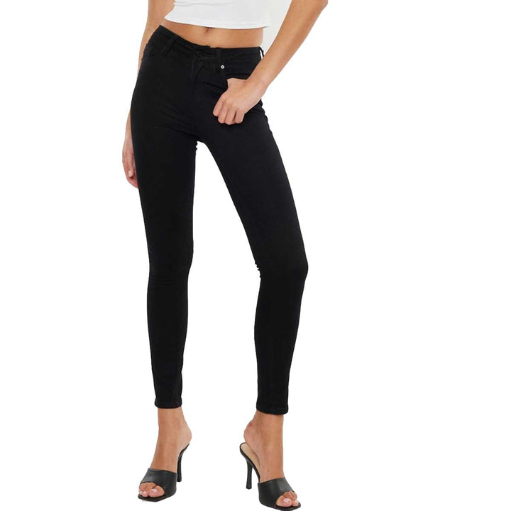 KanCan Women's High Rise Super Skinny Jeans - Black