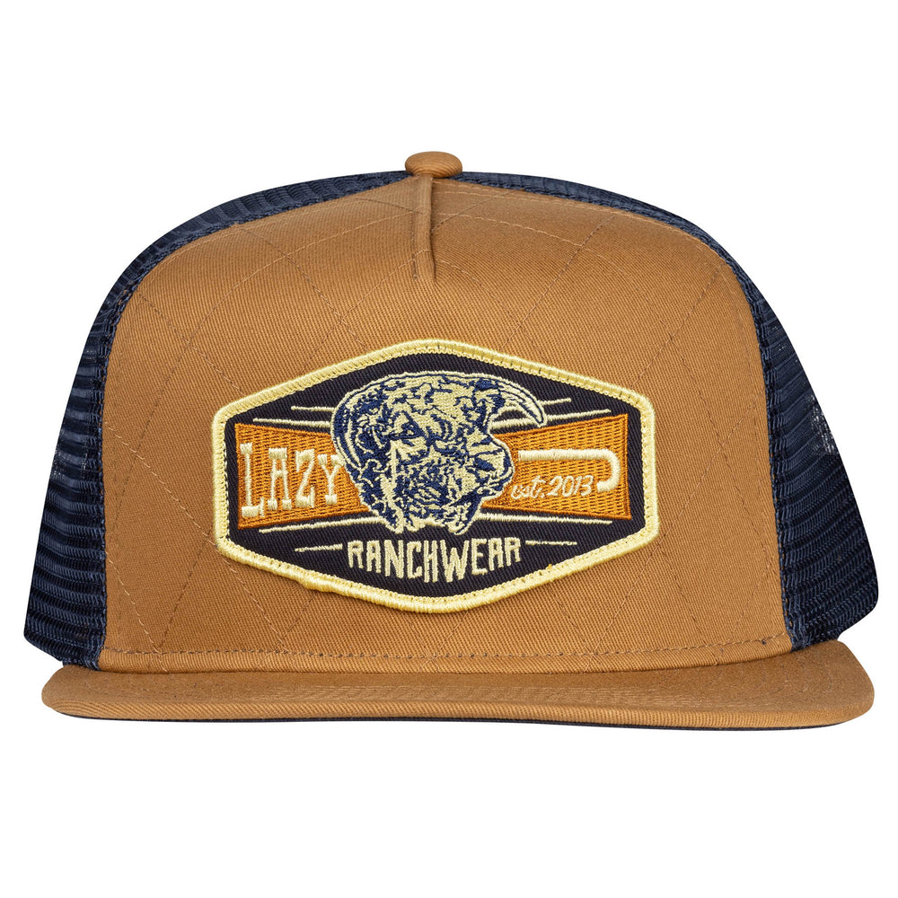 
                      
                        Lazy J Ranch Mustard & Navy Diamond Ranch Classic Five Panel Trucker Hat-High Profile-KHKNVY4WD
                      
                    