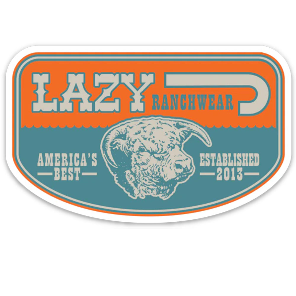 
                  
                    Lazy J Ranch Wear Olive and Orange Sticker-LJRWABSTICK
                  
                