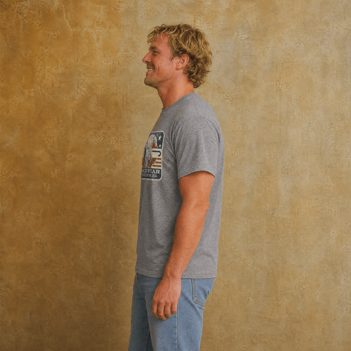 Lazy J Ranch Freedom Short Sleeve T-Shirt - Grey-