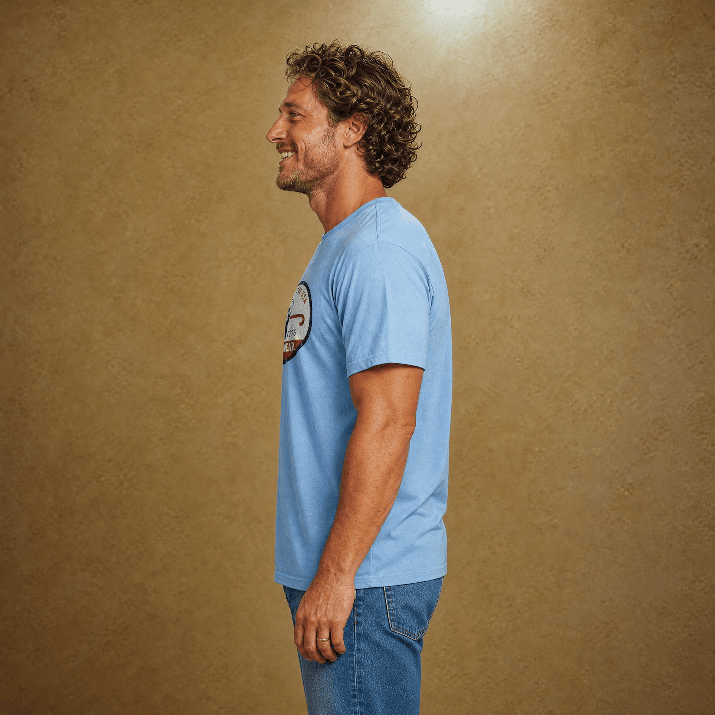 Lazy J Ranch 1776 Short Sleeve T-Shirt - Light Blue-