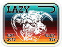 Lazy J Ranch - 4" Sticker-LJSTICK4-Serape Elevation