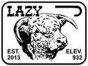 Lazy J Ranch - 4" Sticker-LJSTICK4-White Elevation